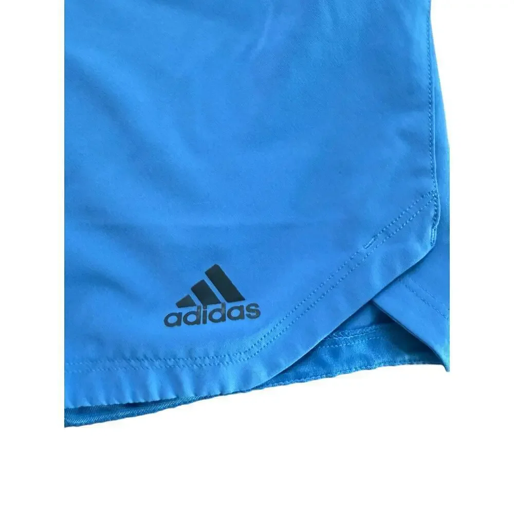 Adidas Climalite Men's Blue Drawstring Athletic Shorts Size Large